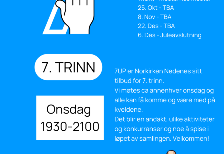 7up for 7.trinn starter opp 6.sep.