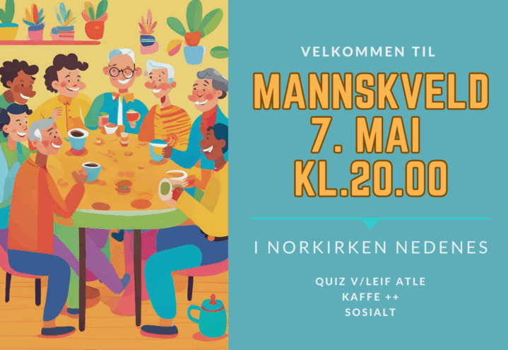 Velkommen til mannskveld 7. mai