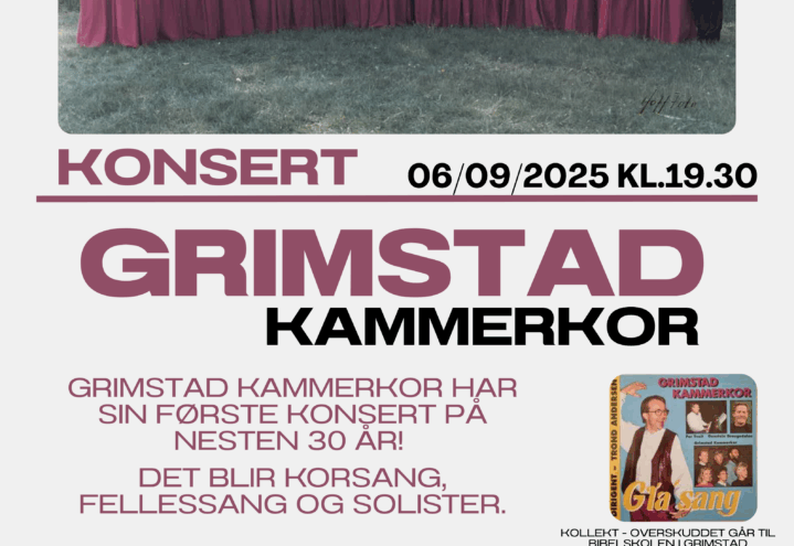 Konsert med Grimstad kammerkor