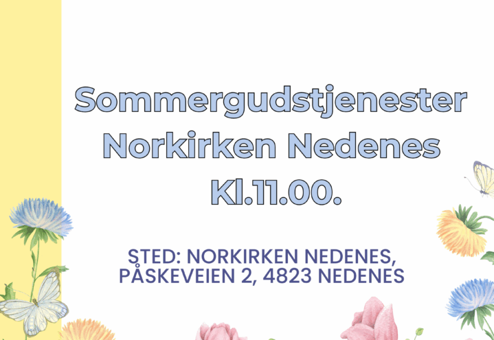 Programmet for sommergudstjenestene