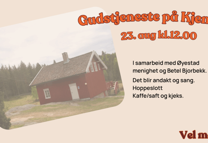 Gudstjeneste på Kjenna kl.12